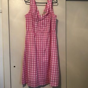 Pink Gingham 3X dress hearts and found